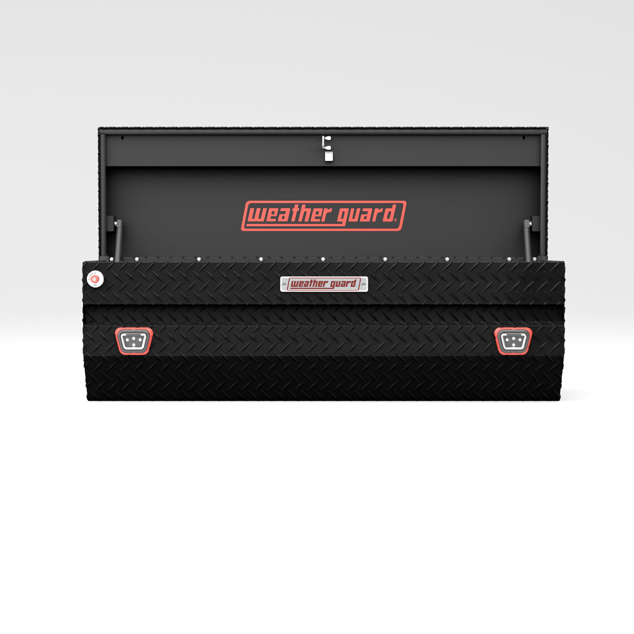 Aluminum All-Purpose Truck Tool Chest WEATHER GUARD 634-52-04, Fits Full Size Trucks, 10.0 cu ft Storage Capacity (Matte Black)