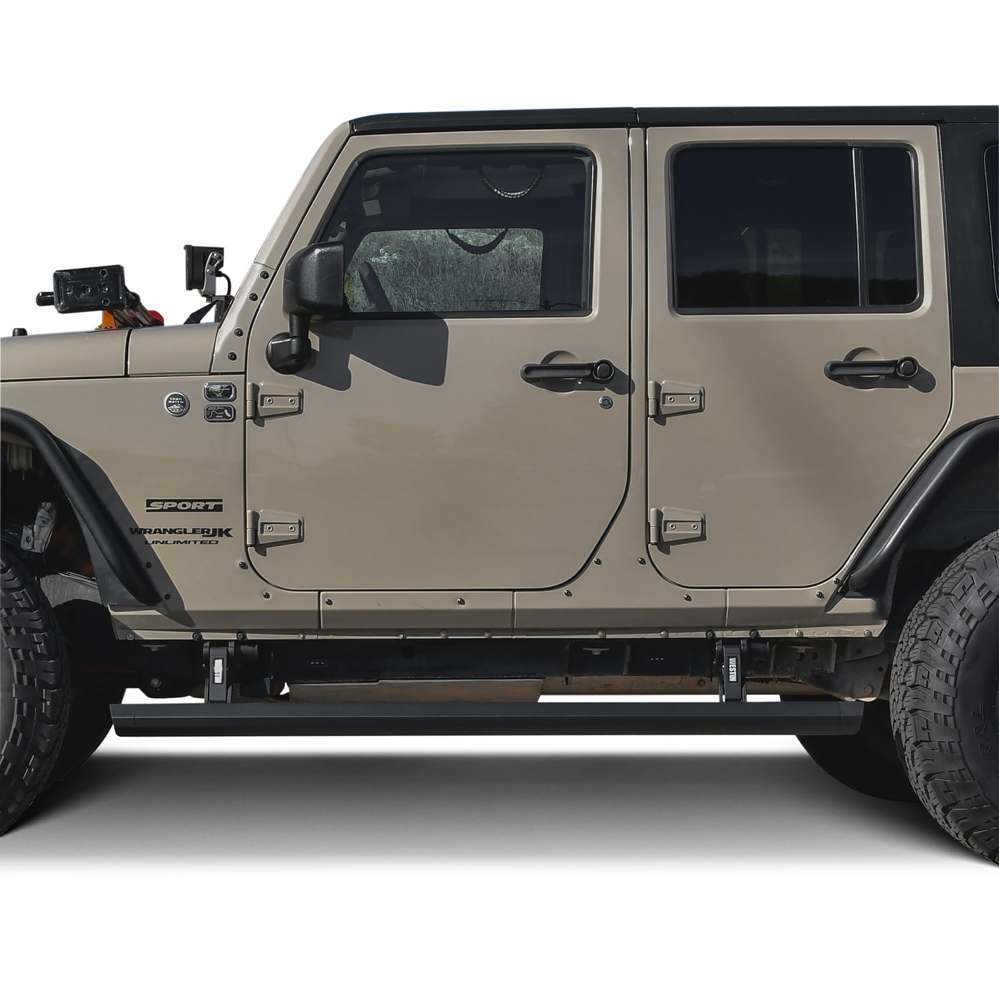 Pro-E Westin 29-23295 Power Running Boards fits 2018 Wrangler JK Unlimited 4Door Textured Black Pair