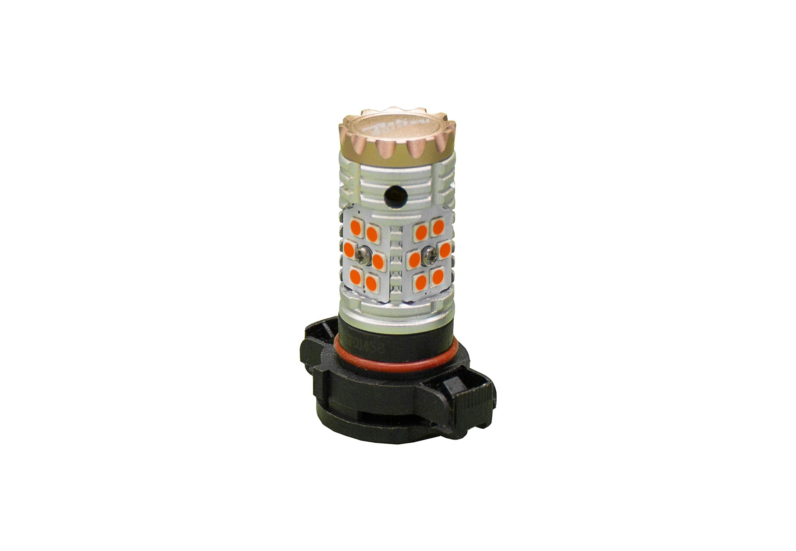 Race Sport RSPSY24WRFA - NO-RAPID FLASH PSY24W Canbus Turn signal LED Bulbs - AMBER 9v-30v 1860 lumens Epistar 3030 Super Bright (Sold as Pair)