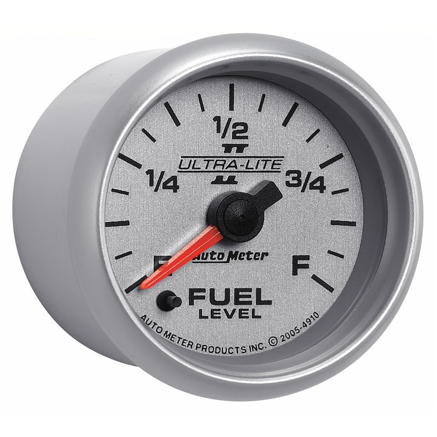 Auto Meter Ultra-Lite II 2-1/16" 0-280 ohms Full Sweep Electric Fuel Level Programmable Empty - Full Range Gauge
