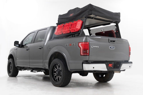 Rough Country Bed Rack Full-Height for Ford F-150 (2015-2025) - Modular Aluminum Truck Rack for Cargo Racks, Rooftop Tents, Ladders & Overland Gear