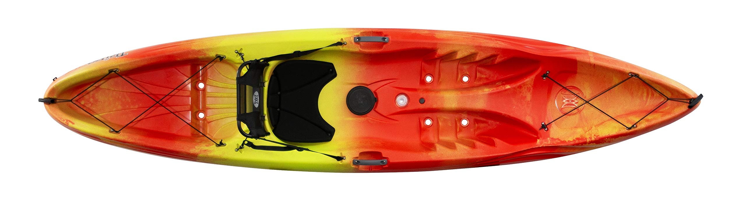 Tribe Perception 11.5 | Sit on Top Kayak for All-Around Fun | Large Rear Storage with Tie Downs | 11' 5" | Sunset