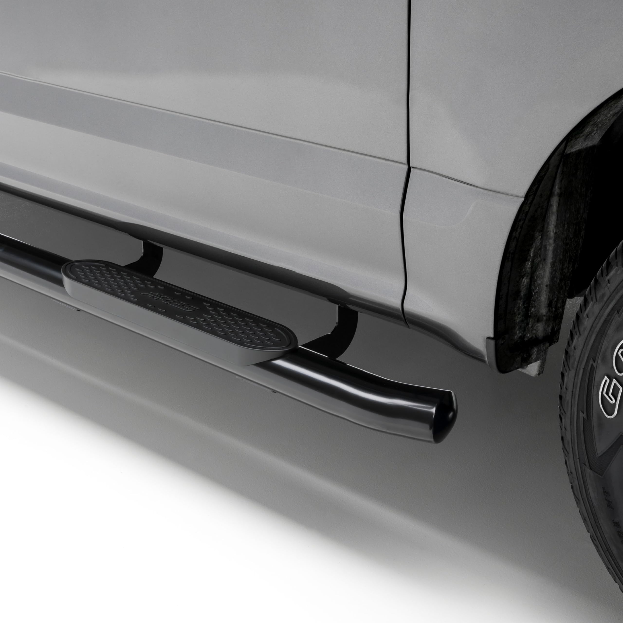 4-Inch Oval Black Steel ARIES Nerf Bars, Fits Select Ford Bronco 2-Door