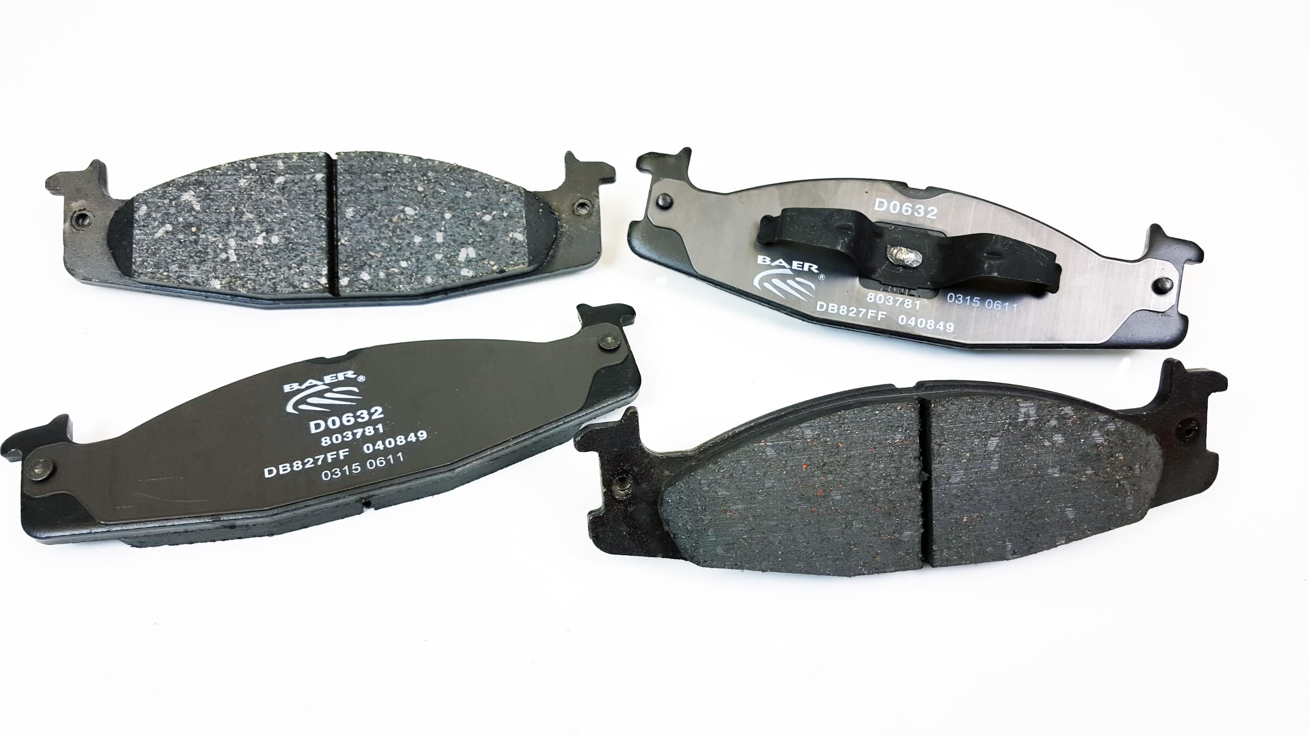 D0632 Baer Brakes Claw Brake Pads Front