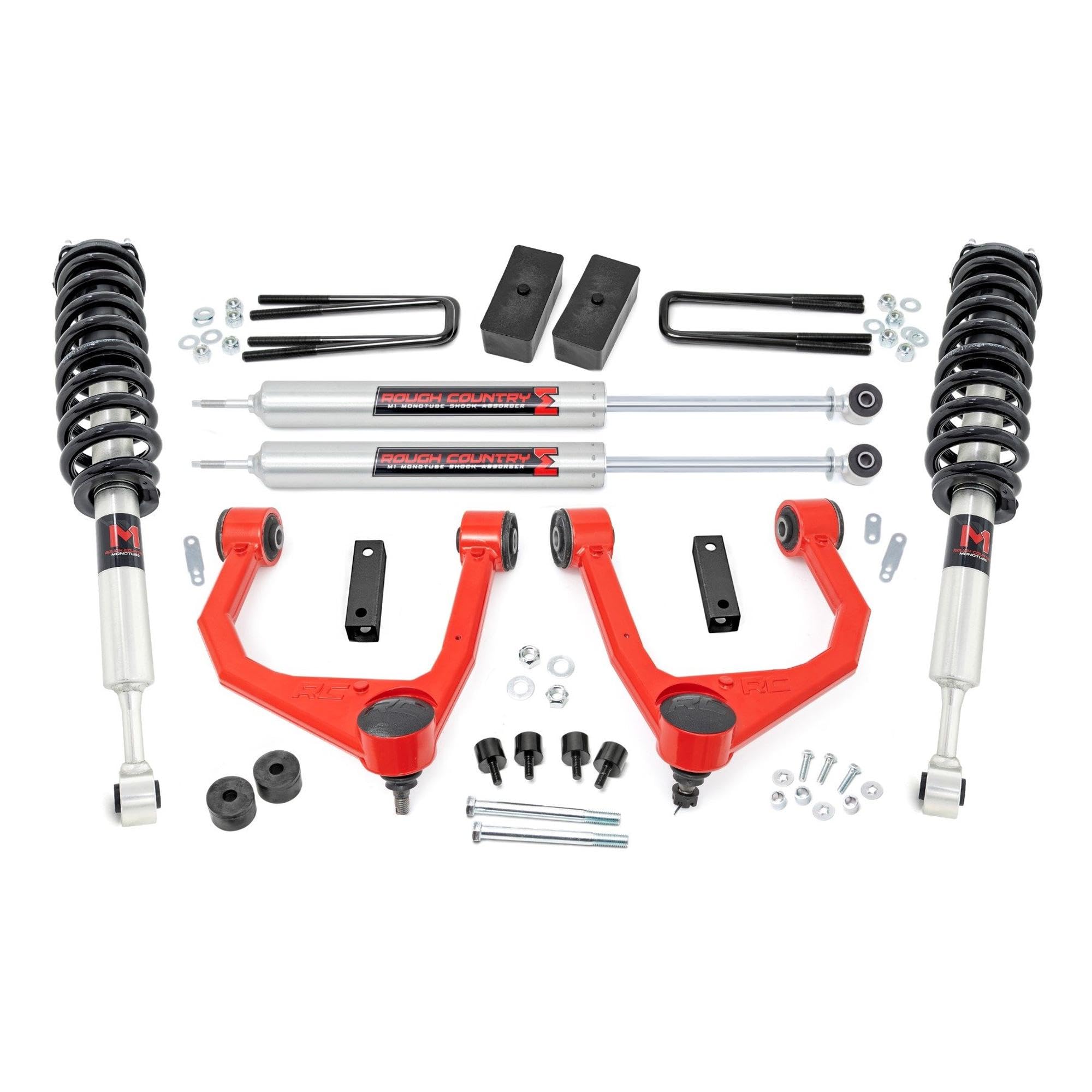 3.5" Rough Country M1 Lift Kit for 2007-2021 Toyota Tundra 4WD - 76840RED