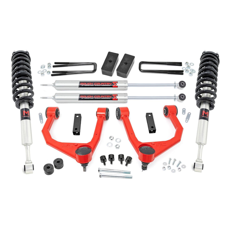 3.5" Rough Country M1 Lift Kit for 2007-2021 Toyota Tundra 4WD - 76840RED