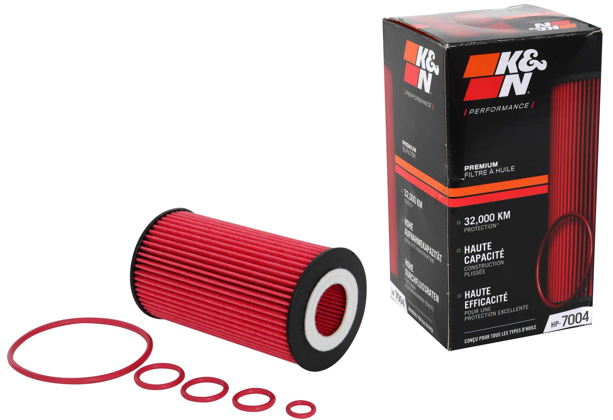 K&N Oil Filter Premium: 20,000 Mile Engine Protection, High Capacity : Compatible with Select MERCEDES BENZ/CHRYSLER/DODGE/FREIGHTLINER (See Product Description for Select Models), HP-7004