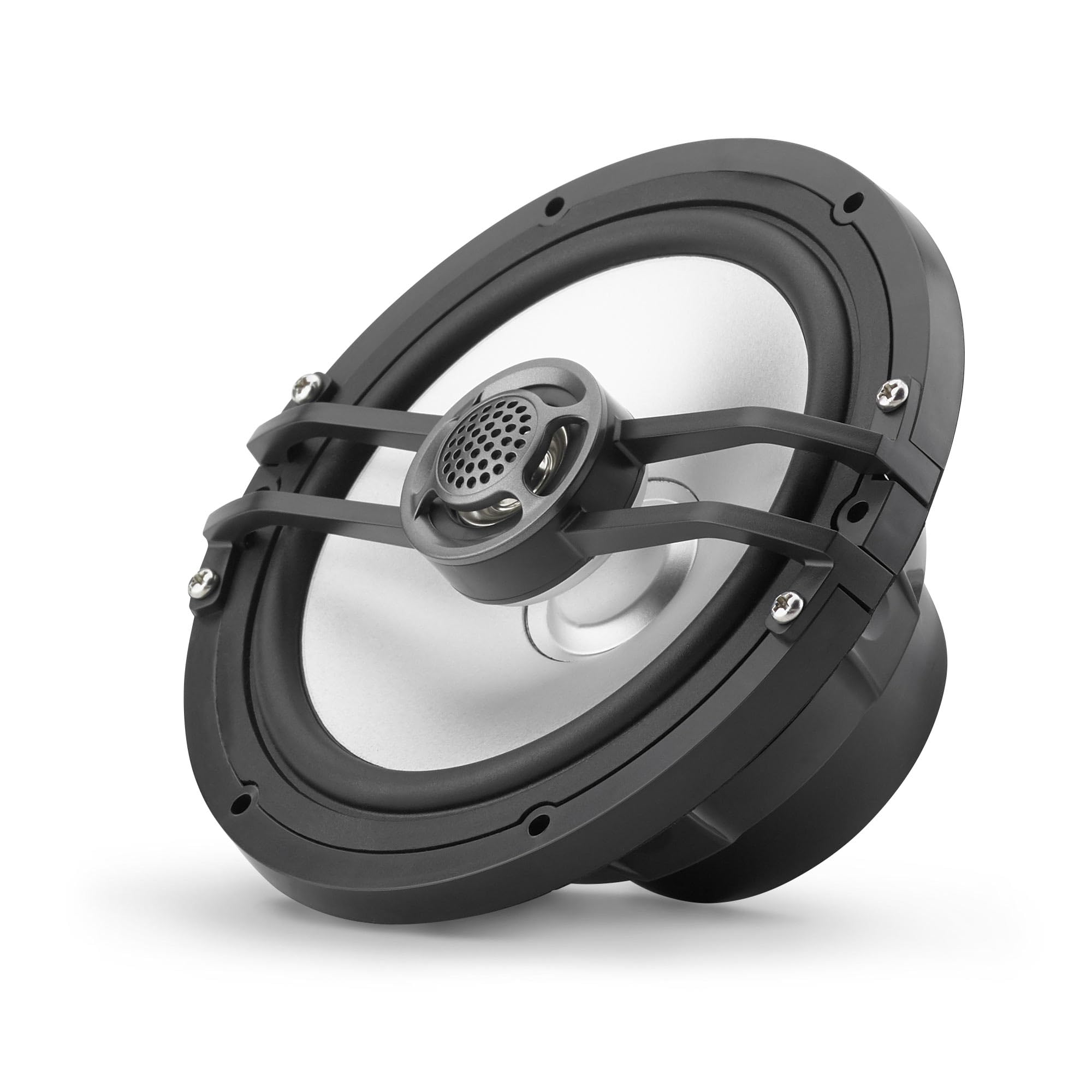 CMS-651-SWB Clarion 6.5-inch Coaxial Marine Speakers 30W RMS Power handling 1/2-inch (13 mm) Polymer Dome Tweeter Includes White & Black Sport Grilles