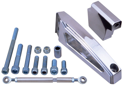 A/C Bracket, Trans-Dapt (7881) Polished Aluminum