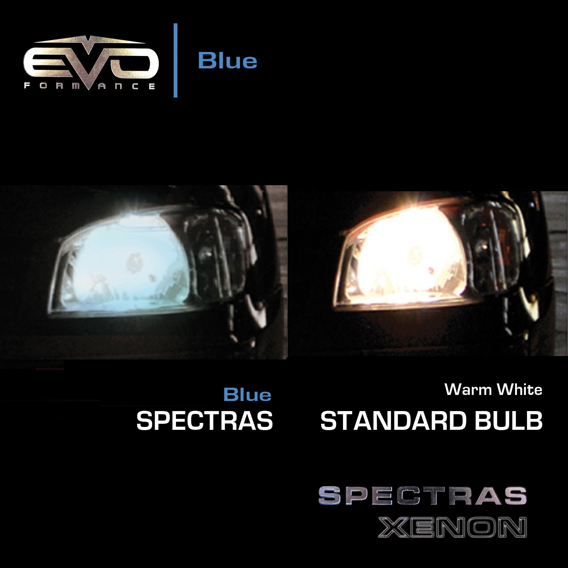 CIPA 93423 EVO Formance Spectras 9006 65W=90W Blue Halogen Bulb - Pack of 2