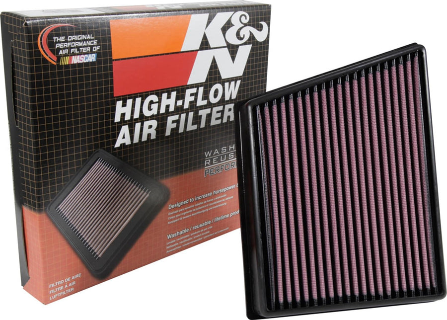 K&N Air Filter Engine: Increase Power & Towing, Washable, Premium, Replacement Filter: Compatible with 2015-2019 JAGUAR/LAND ROVER (F-Pace, XE, XF, Range Rover Velar), 33-3075