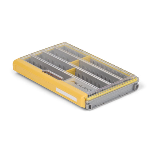 Plano 3600 EDGE Premium Tackle Utility Box, Gray and Yellow with Clear Lid, Rust-Resistant and Waterproof, Customizable Tackle Protection Organization