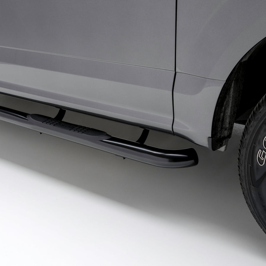 3-Inch Round Black Steel Nerf Bars Aries, No-Drill, Fits Select Ford Ranger SuperCrew