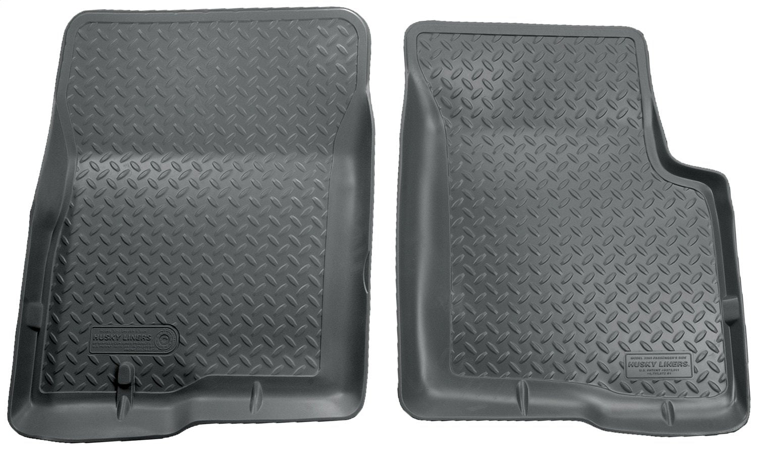 Classic Style Series Husky Liners | 2004 - 2008 Ford F-150 SuperCrew/SuperCab/Standard Cab, 2006 - 2008 Lincoln Mark LT | Front Floor Liners, Grey | 33652