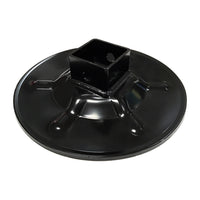 Hall Effect Lippert Ground Control 3.0 Rear Jack Footpad, 9" Diameter, Fits 2" I.D. Tube, Strong Black Powder-Coated Steel Construction, Easy Installation - 362486