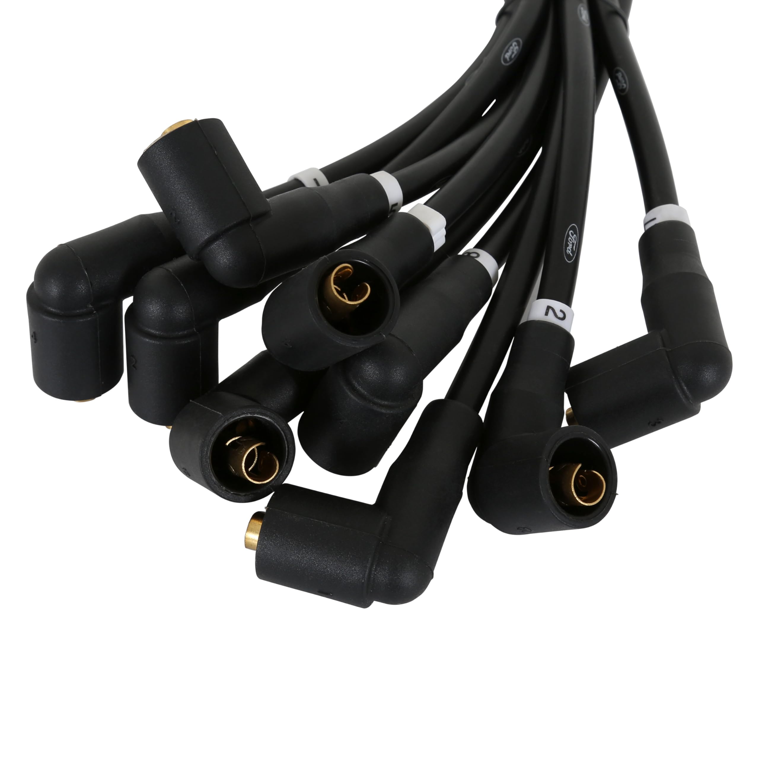 8MM Scott Drake Black Spark Plug Wires C7OZ-12259-BK8 390/428