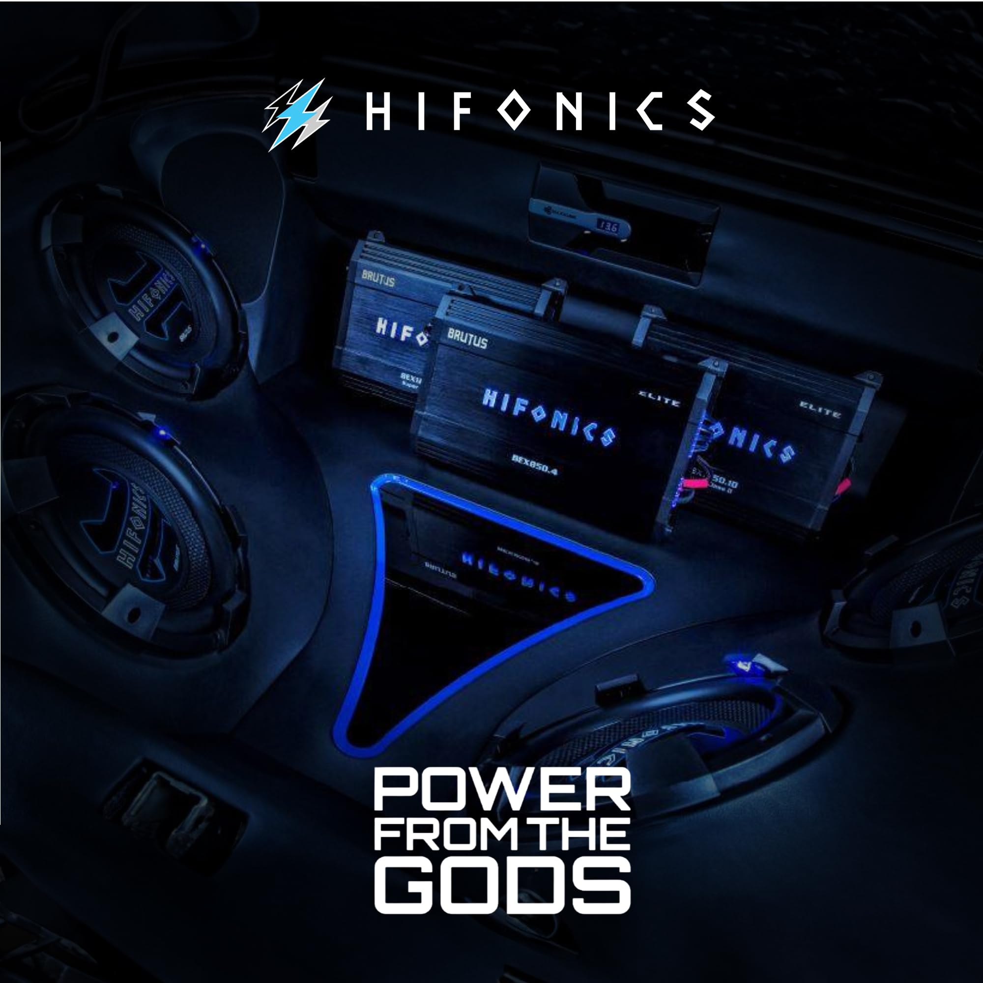 Hifonics 2/4 Ch HFXR 2/3 Way Active Crossover, 8.5V Line Driver with Remote Bass Level Control, Adjustable Filters, and Front/Rear/Sub Outputs