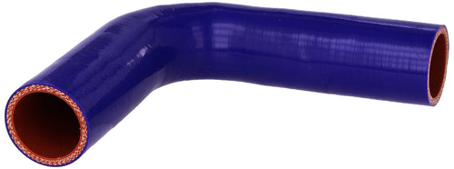 HPS Silicone High Temperature HTSEC90-150-BLUE 4-ply Reinforced 90 degree Elbow Coupler Hose, 75 PSI Maximum Pressure, 4" Leg Length on each side, 1-1/2" ID, Blue