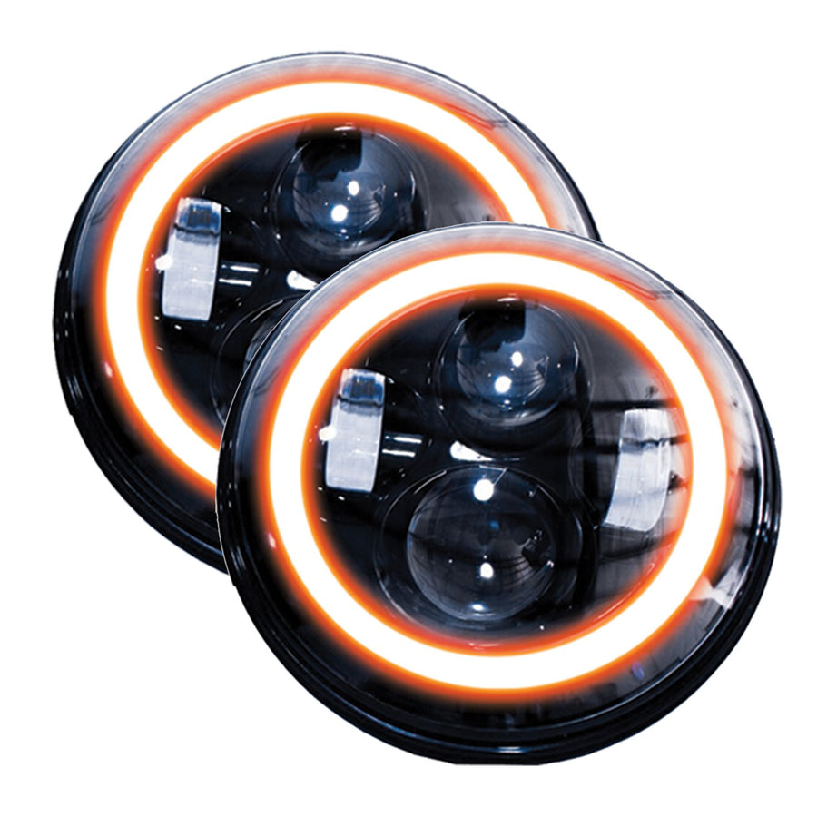 7 Led Race Sport Projector Headlights Rs-7Ledhlp-Halow/A-Pr