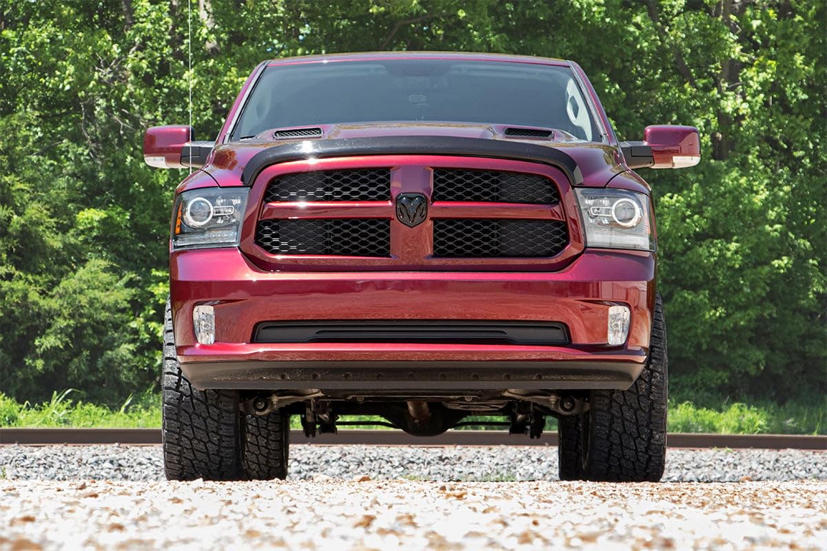 3" Rough Country Suspension Lift Kit with Strut Spacers & N3 Rear Shocks for Ram 1500 4WD (2012-2018) - Silver Upper Control Arms