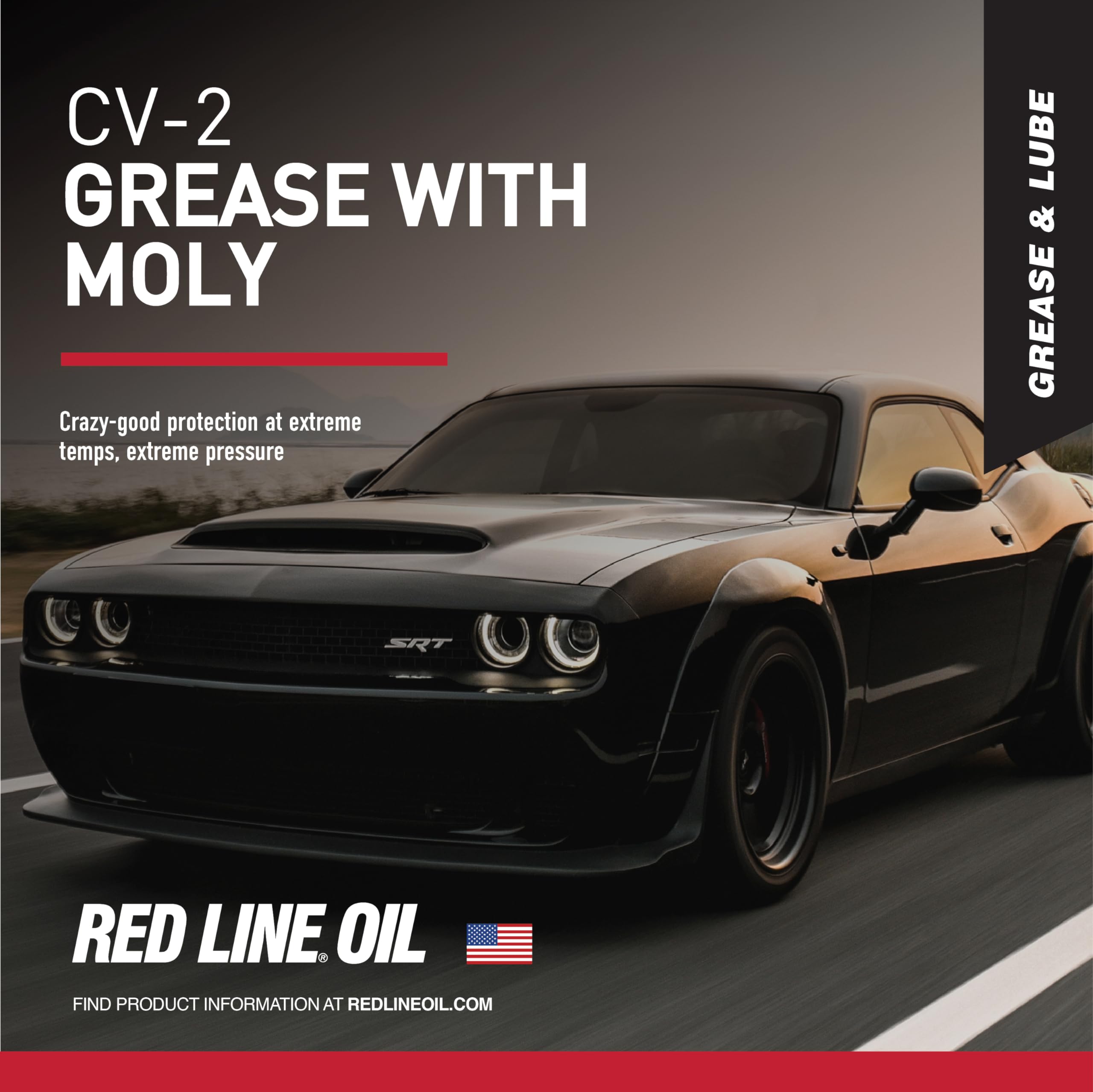 Red Line High Performance 80406 CV-2 Synthetic Grease Cartridge with Red Moly - 35 Pound Pail