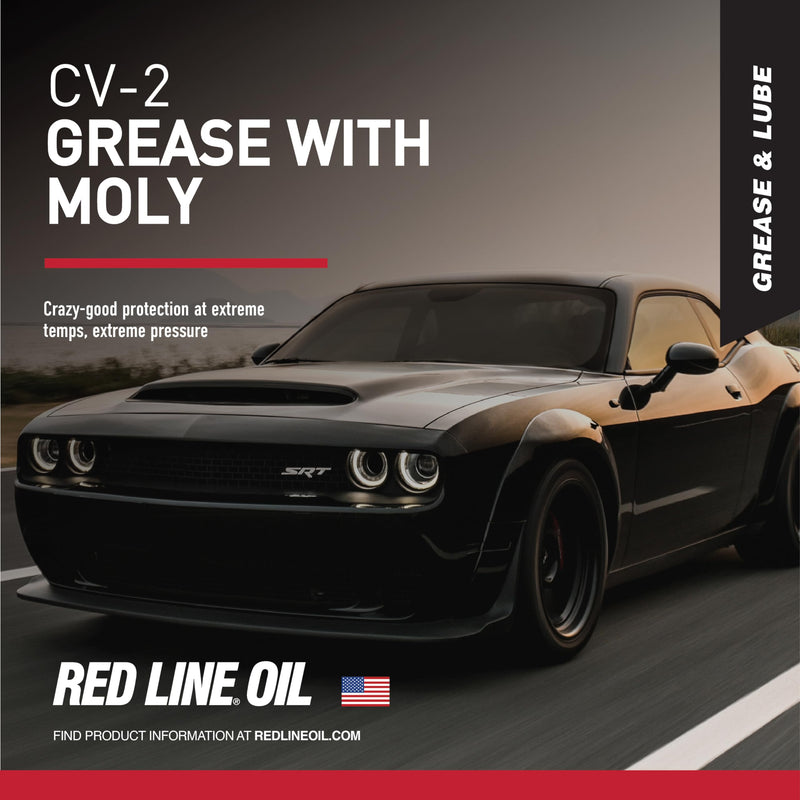 Red Line High Performance 80406 CV-2 Synthetic Grease Cartridge with Red Moly - 35 Pound Pail