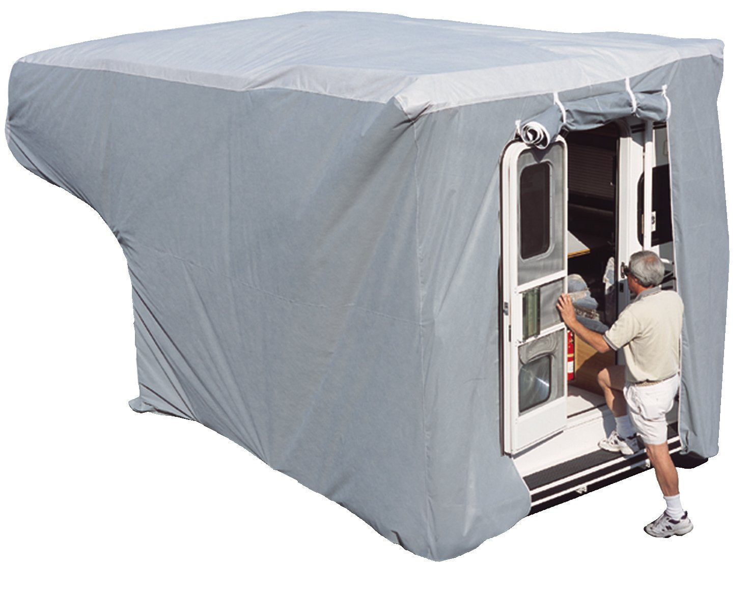 ADCO SFS Aqua Shed 12263 Truck Camper Cover - 10' to 12', Gray, Large - 214" - 240"