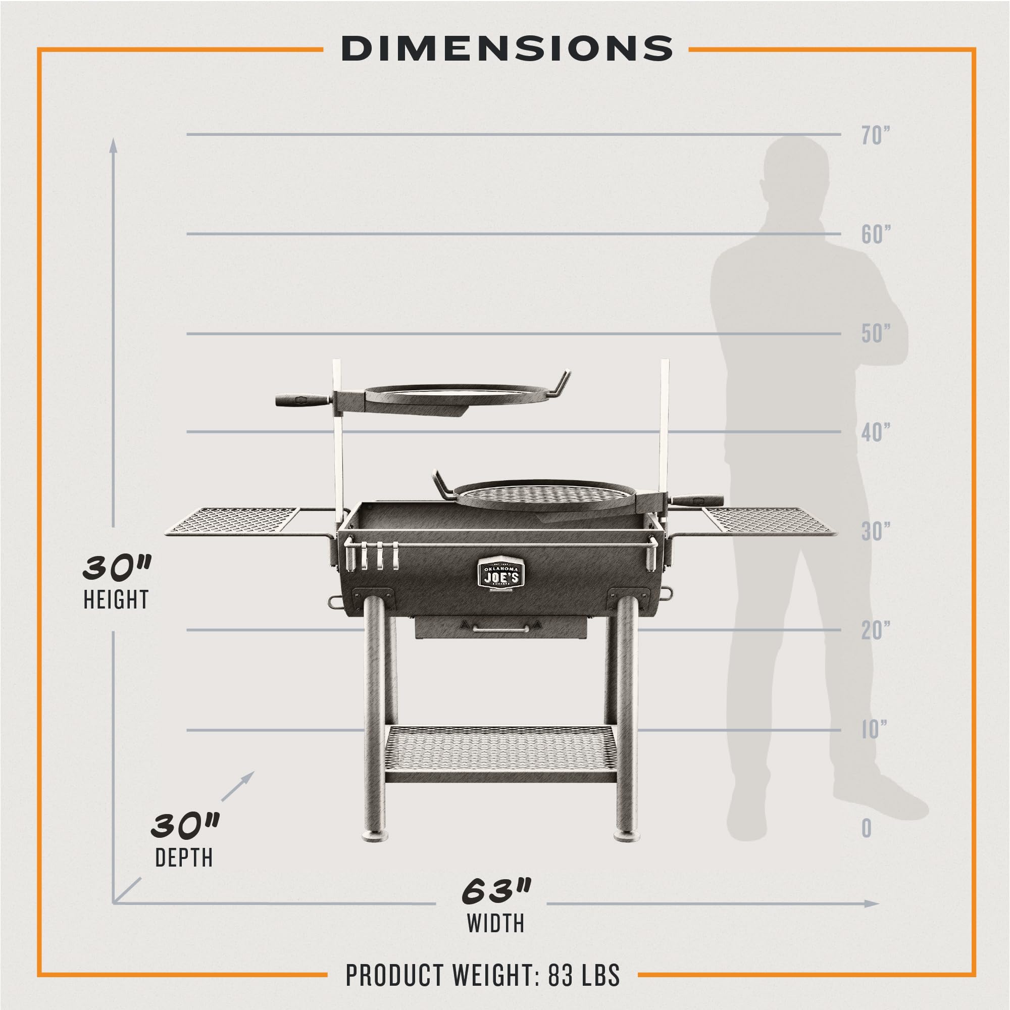 Char-Broil Firecraft Series Oklahoma Joe's Barrel Charcoal Grill - 23302166