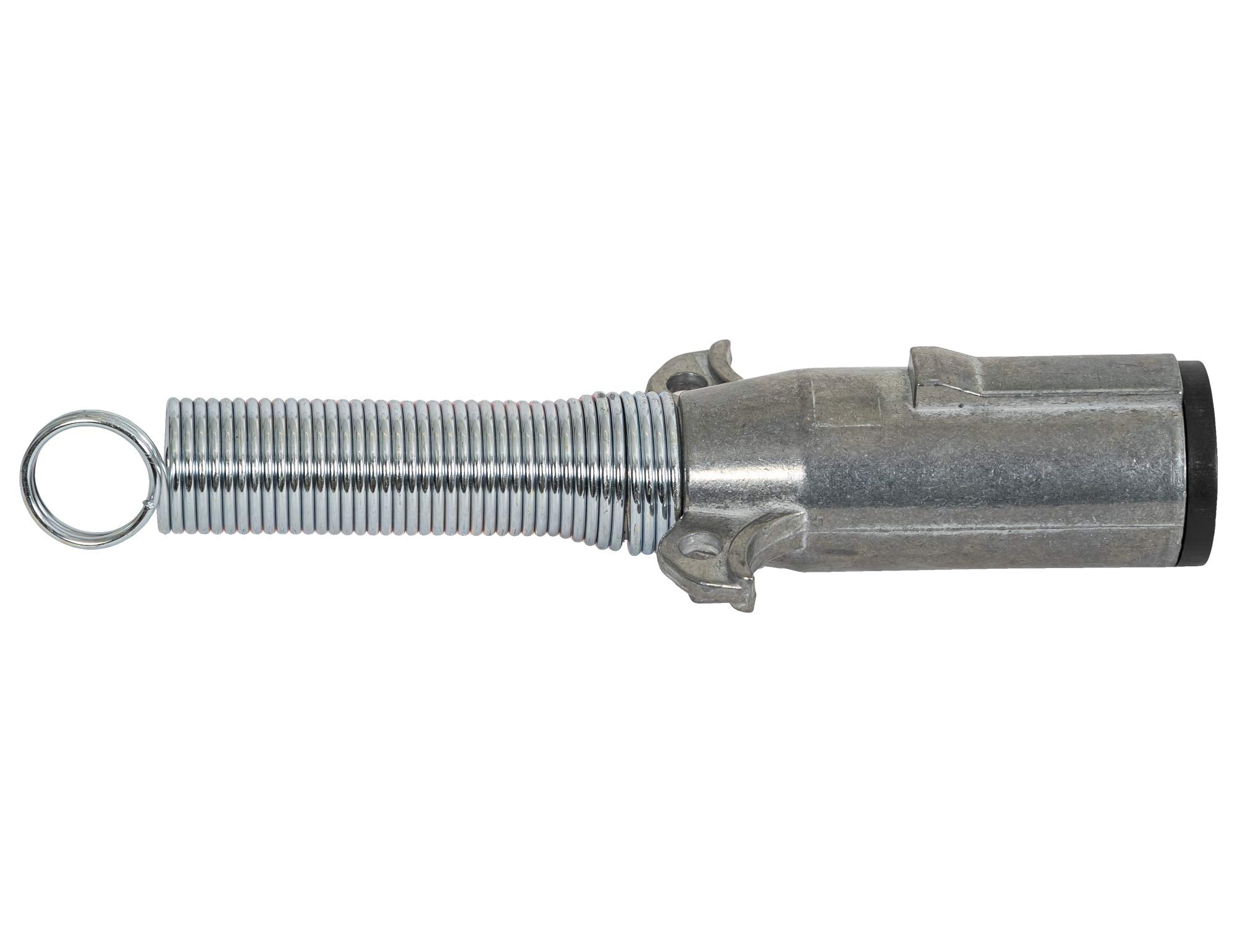 2-Way Buyers Products Die-Cast Zinc Trailer Connector -Trailer Side - Horizontal Pins with Spring, TC2002, SILVER