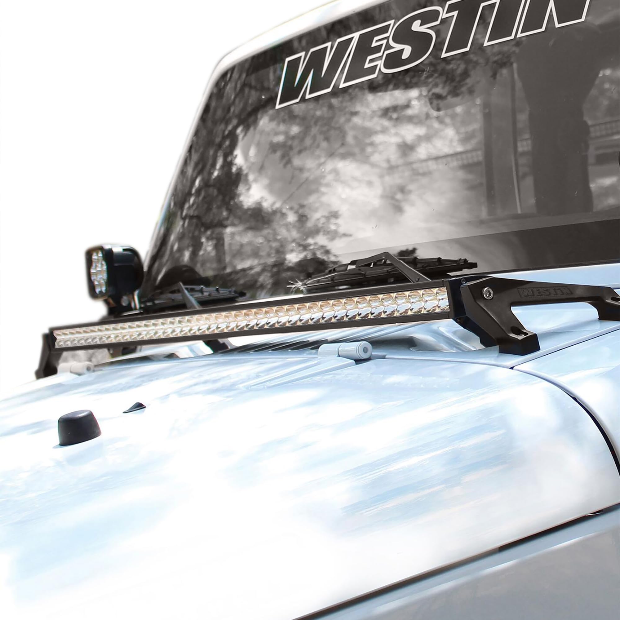 Cowl Mount LED Light Brackets Westin 62-41025 fits 2007-2018 Wrangler JK