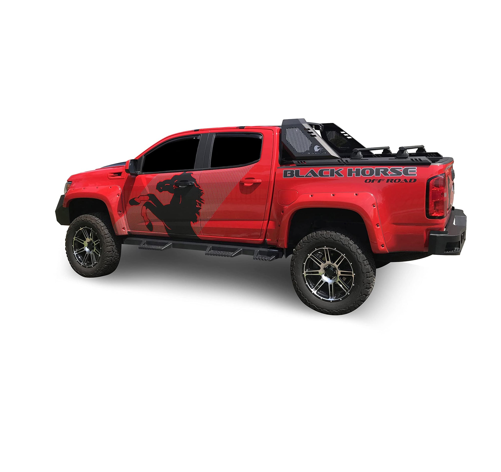 Vigor Roll Bar Black Off Road W/Cross Bar Modular Compatible with 2015-2022 Chevrolet Colorado|2015-2022 GMC Canyon-VRCB6405B