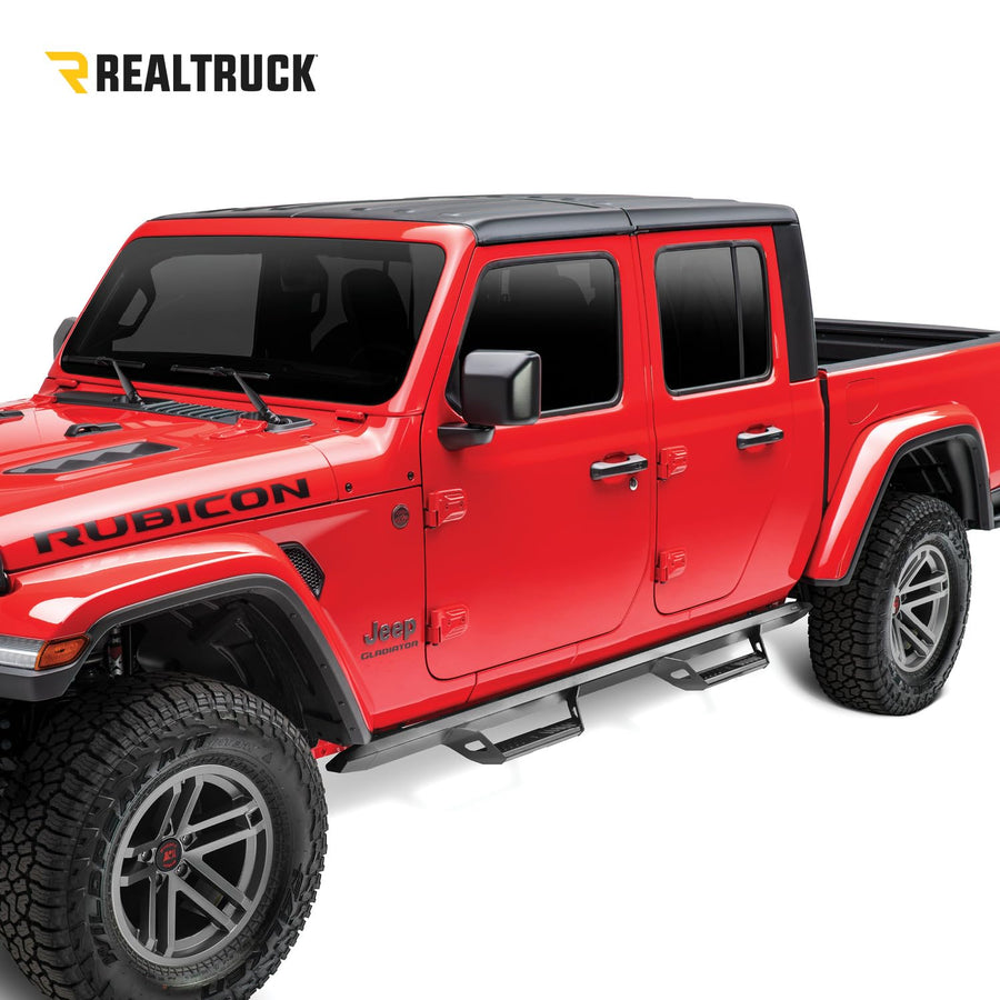 Predator Pro Steps N-Fab | Textured Black, Cab Length | PRJ1845-TX | Fits 2018-2022 Jeep Wrangler JL 2 Door SUV, SRW Gas