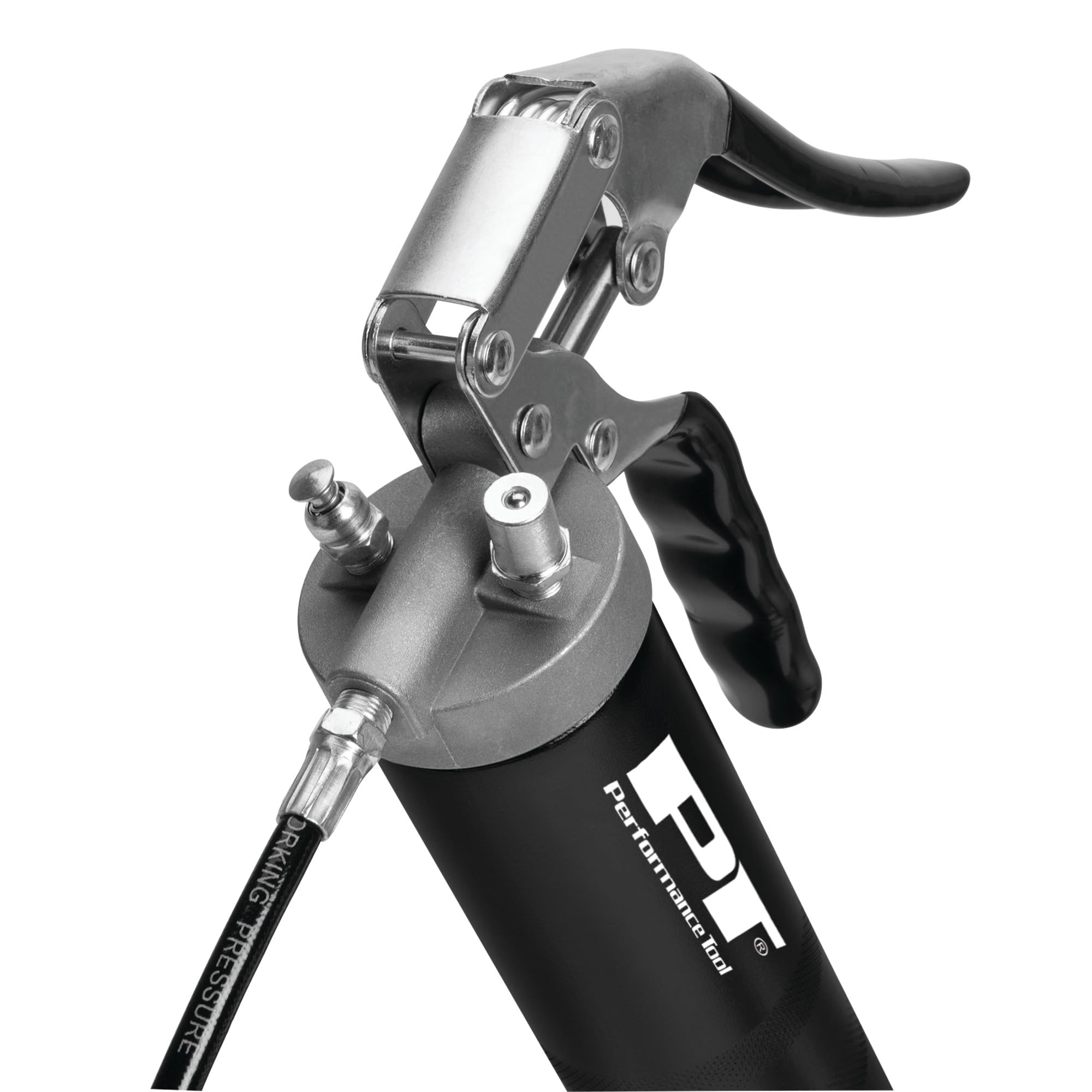 14oz Performance Tool W54204 Professional Pistol Grip Grease Gun, Ergonomic and Efficient Lubrication Solution for Industrial and Automotive Applications.