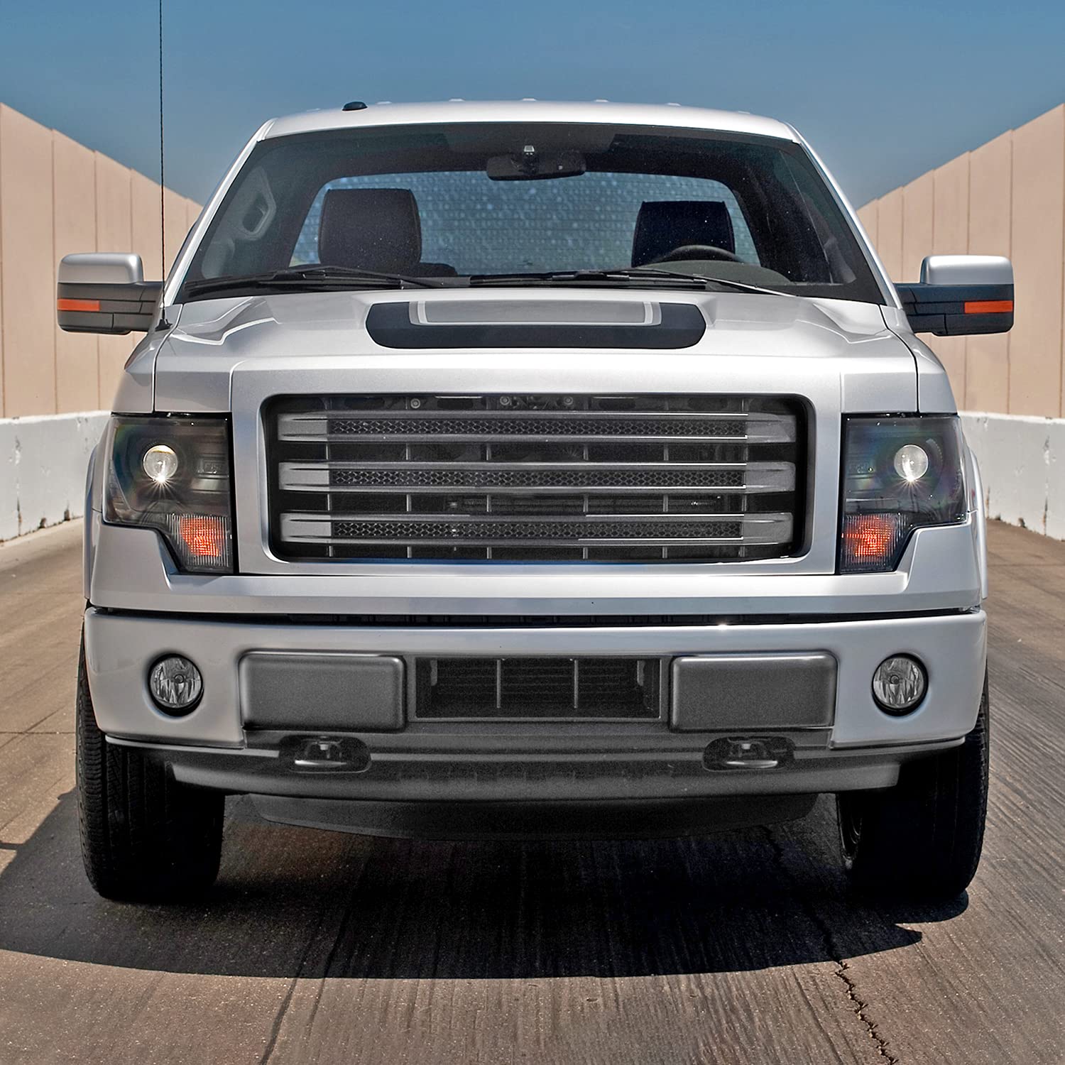 Bumper Fog Lights Spec-D Tuning + Bulbs + Switch Compatible with 2011-2014 Ford F150 L+R Pair Assembly