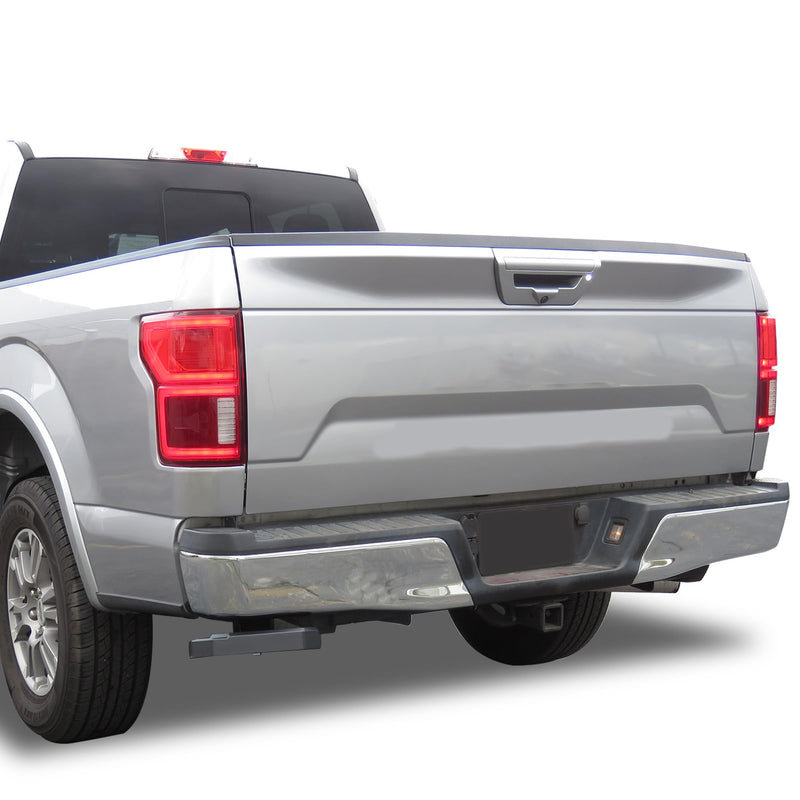 Retractable Black Horse Truck Bed Corner Step Black Compatible with 2015-2020 Ford F-150 -TBCFO15