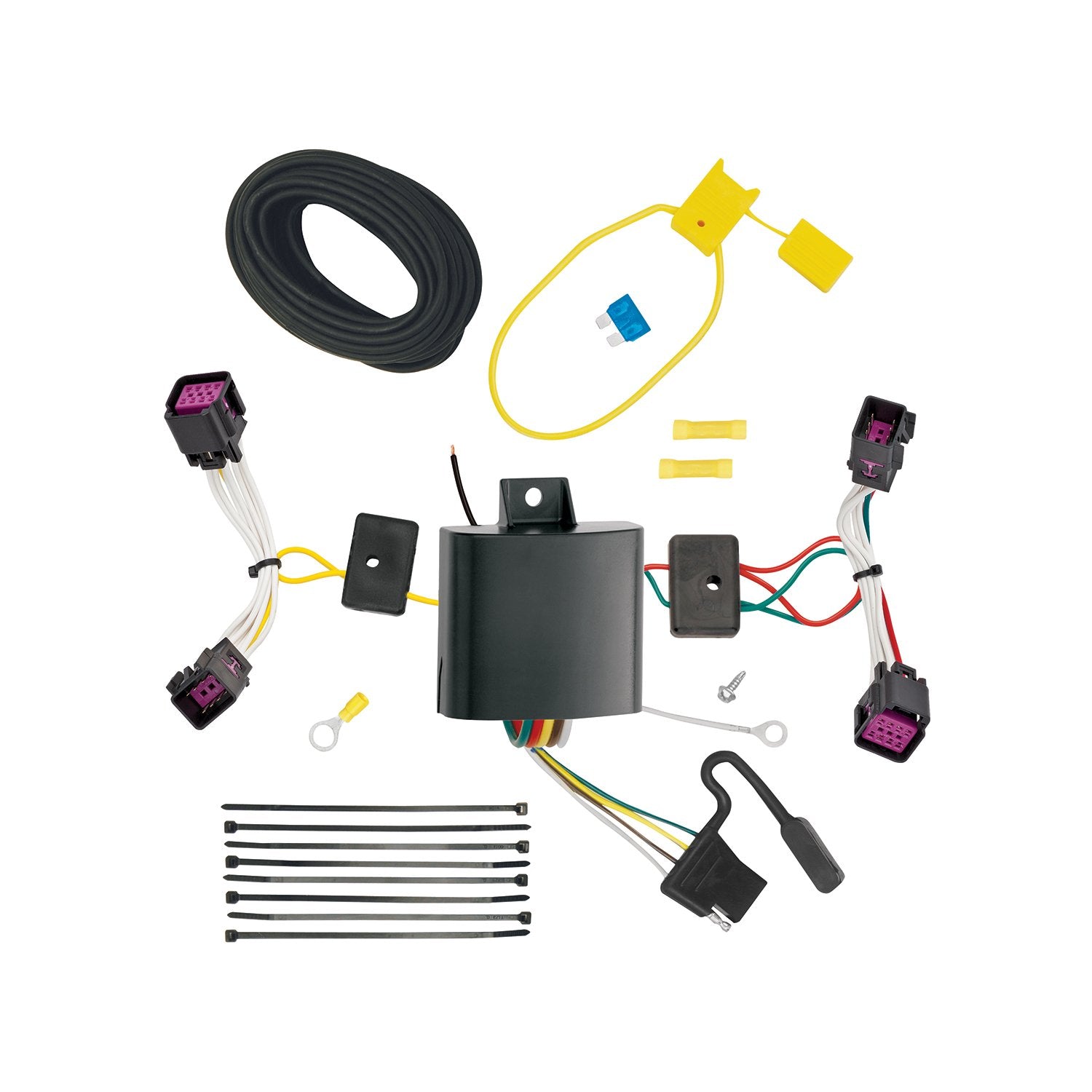 T-One® Tekonsha T-Connector Harness, 4-Way Flat, Compatible with Select Chevrolet Spark