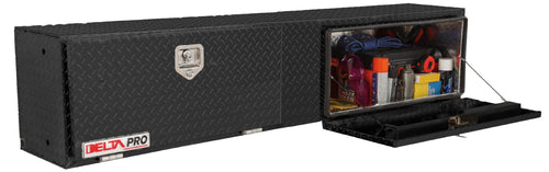 96" Long Delta Pro Black Aluminum Topsides Truck Box