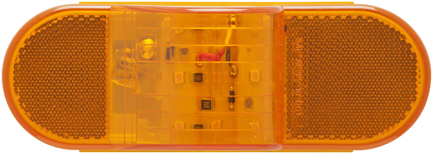 6IN. Yellow E2-Rated 10-LED MID-Ship Turn Signal and Intermediate Marker Light
