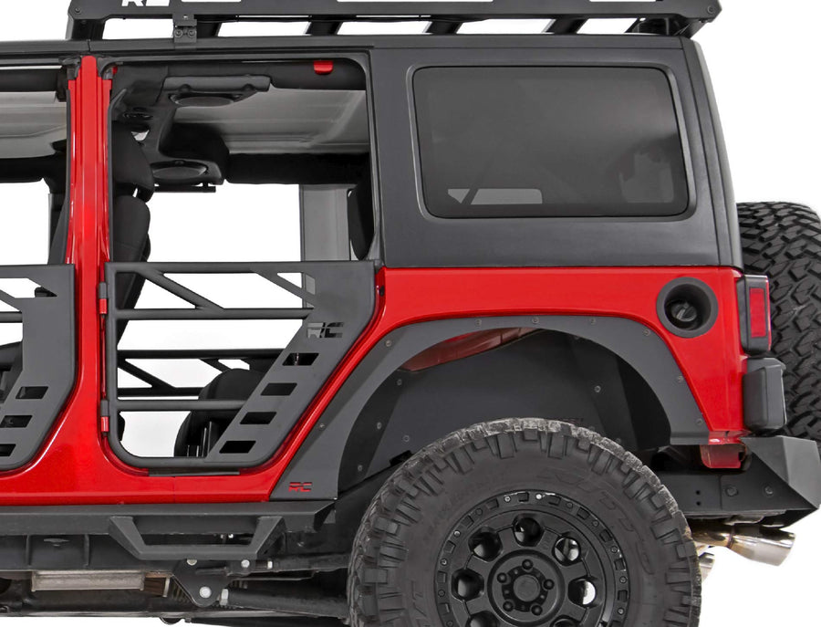 Rough Country Steel Tube Rear Doors for 2007-2018 Jeep Wrangler JK/JKU - 10587