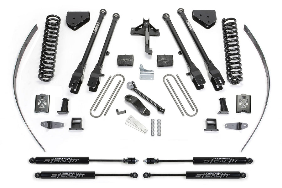 4 Link Lift System Fabtech K20172M w/Stealth Monotube Shocks 8 in. Lift