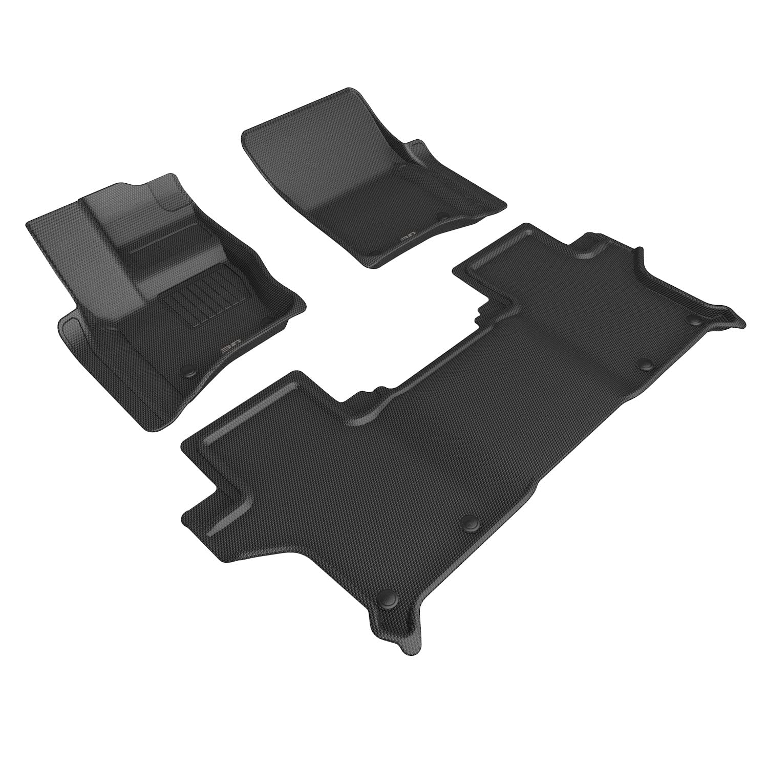 Kagu 3D MAXpider Custom Fit Floor Mat (Black) Compatible with Land Rover Defender 90 2020-2025 - 1st & 2nd Row