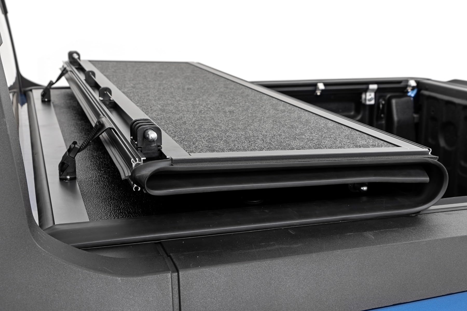 Hard Tri-Fold Tonneau Cover for Ford Maverick Rough Country (2022–2026) - Low-Profile Aluminum Truck Bed Cover, Fits 4'6 Bed