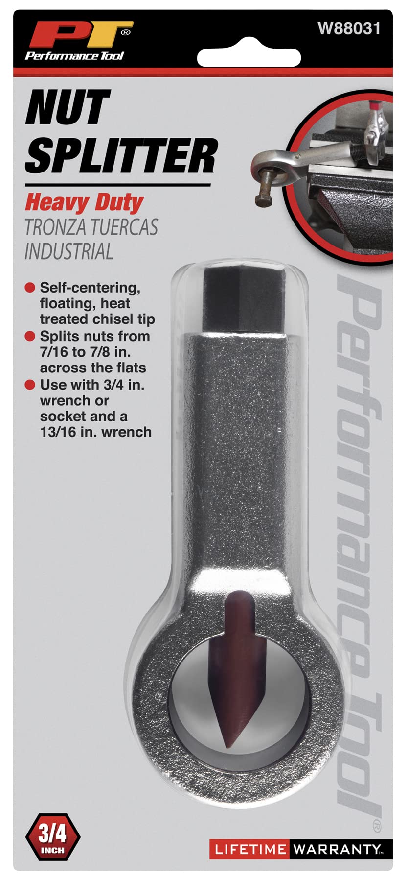 Heavy Duty Nut Splitter Performance Tool W88031, Heavy Duty nut Splitter (7/16-7/8-Inch-Inch)