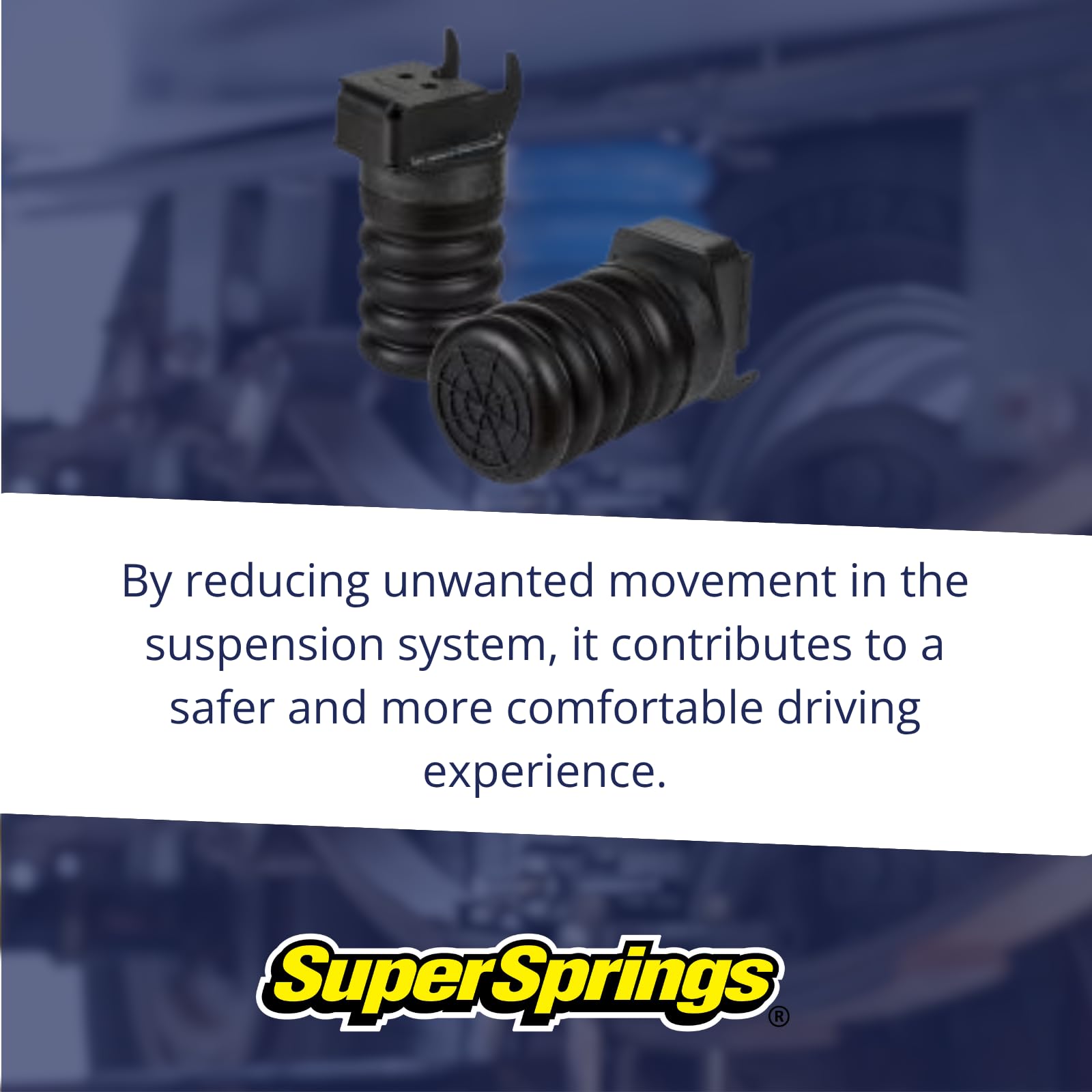 SumoSprings Rear Solo for Ford F-150 | SuperSprings SSR-116-47 | Left/Right Pair | 1500 (lb) Capacity at 50% Compression | Made in the USA, black