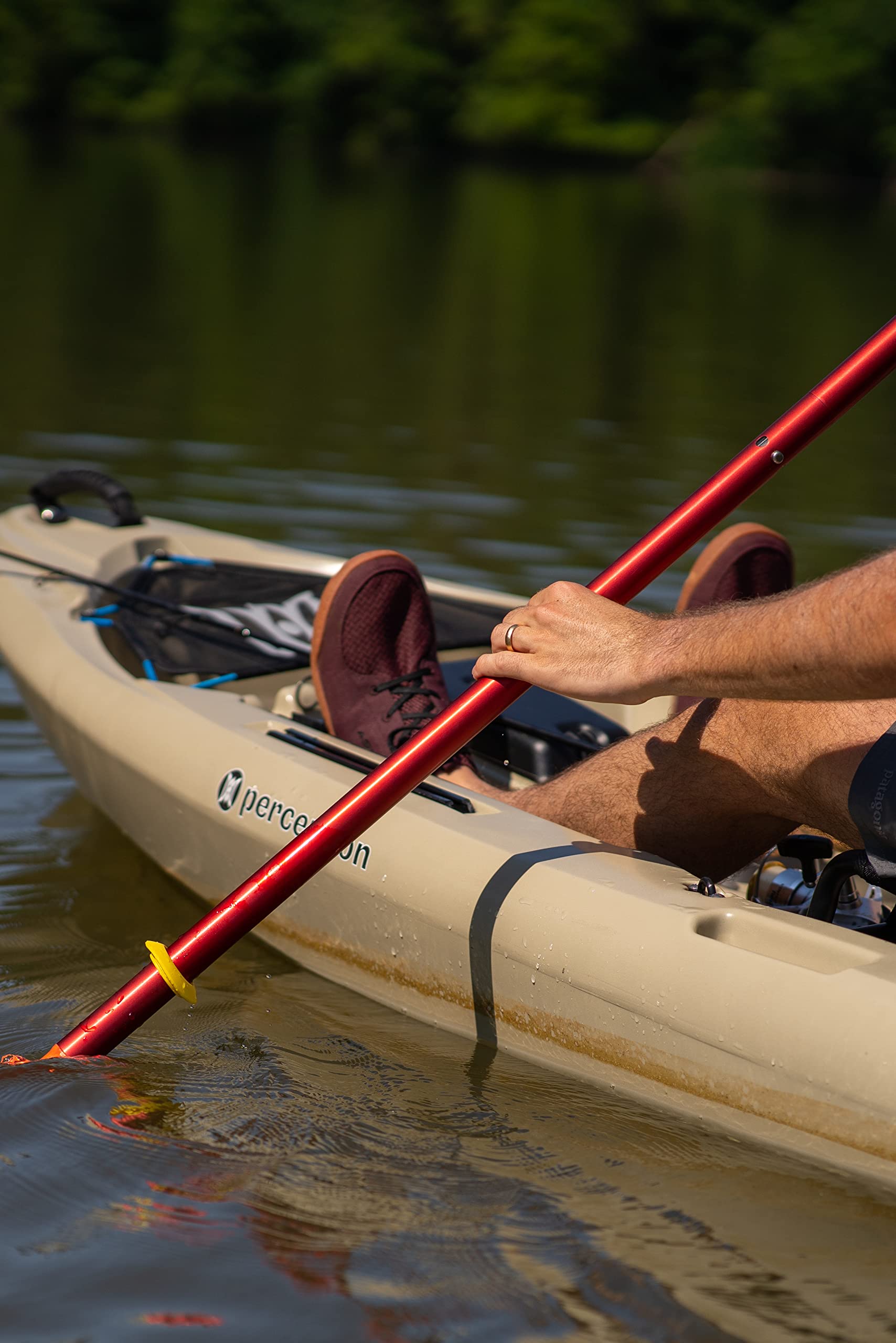 Kayak Perception Universal Paddle (2 Piece), Red/Yellow, 230 cm/90.5"