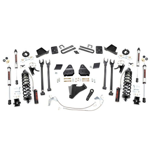 6" Rough Country Coilover Lift Kit for 11-14 Ford Super Duty | 4 Link - 56558
