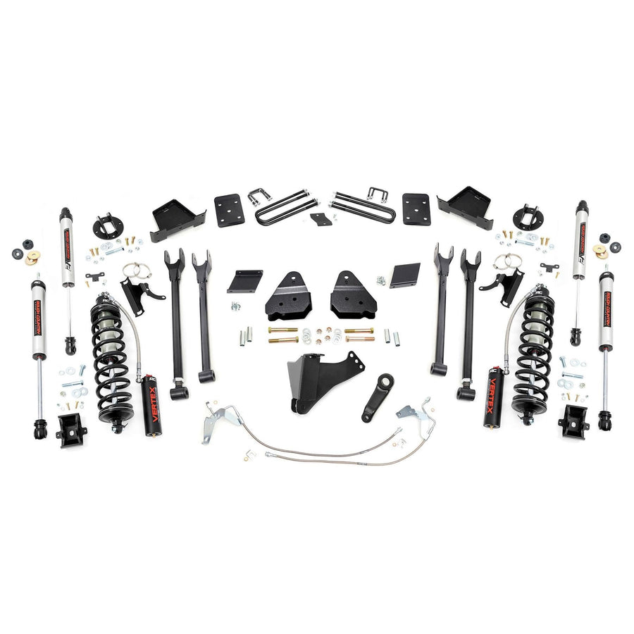 6" Rough Country Coilover Lift Kit for 15-16 Ford Super Duty | 4 Link - 58958