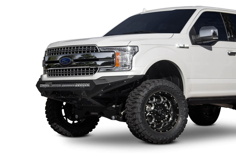 Stealth Fighter Addictive Desert Designs Front Bumper Hammer Black Panel Color Satin Black Universal Light Mnt. System For 40 in. Radius Bar/10 Cube Lights F181192860103
