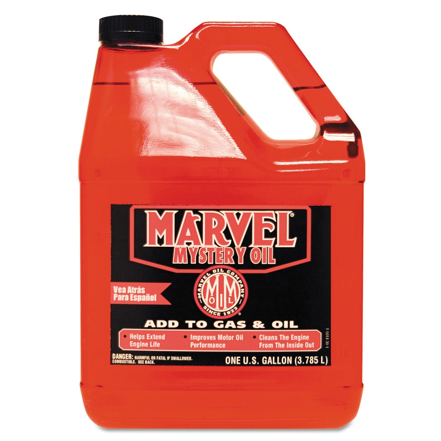 1Gal Marvel Mystery Oil Oil Additive, Red, Transparent