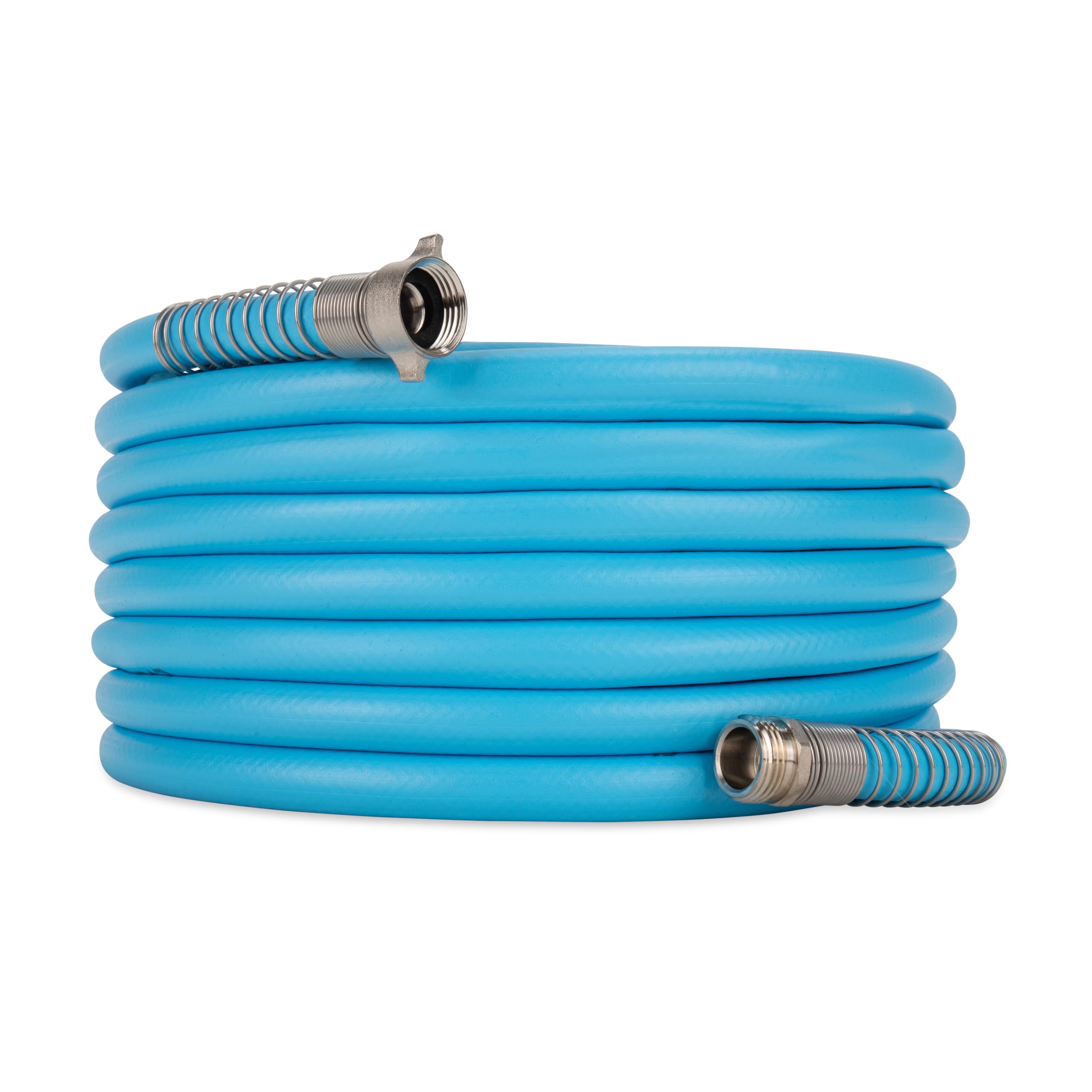 EVOFlex Camco 50-Ft RV Drinking Water Hose - Features Extra Flexible Design w/Stainless Steel Strain Relief Ends - Lead-Free, BPA-Free and Phthalate-Free - 5/8” Inside Diameter (22596)